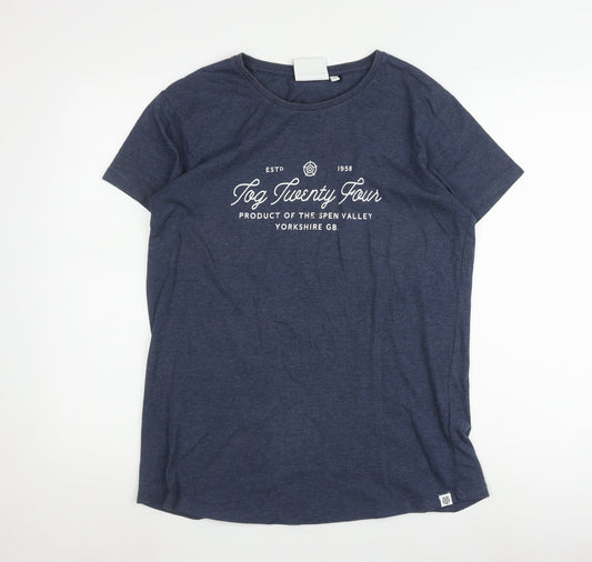 TOG24 Women's Blue T-Shirt, Size 14, Casual Style