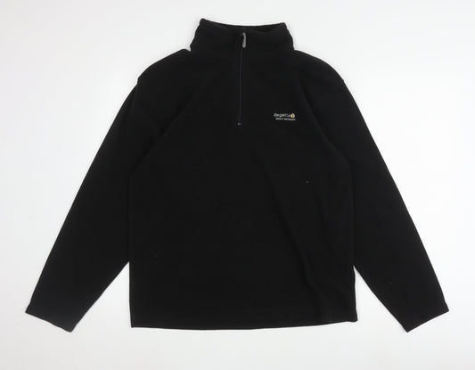 Regatta Men's Black Fleece 1/2 Zip Sweatshirt Size M