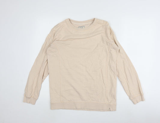 Fat Face Men's Beige Small Pullover Sweatshirt