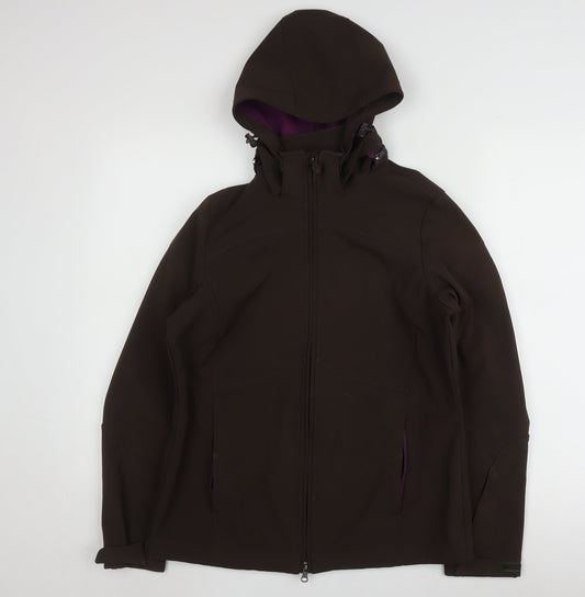 Alpine Women's Brown Hooded Jacket Size 10