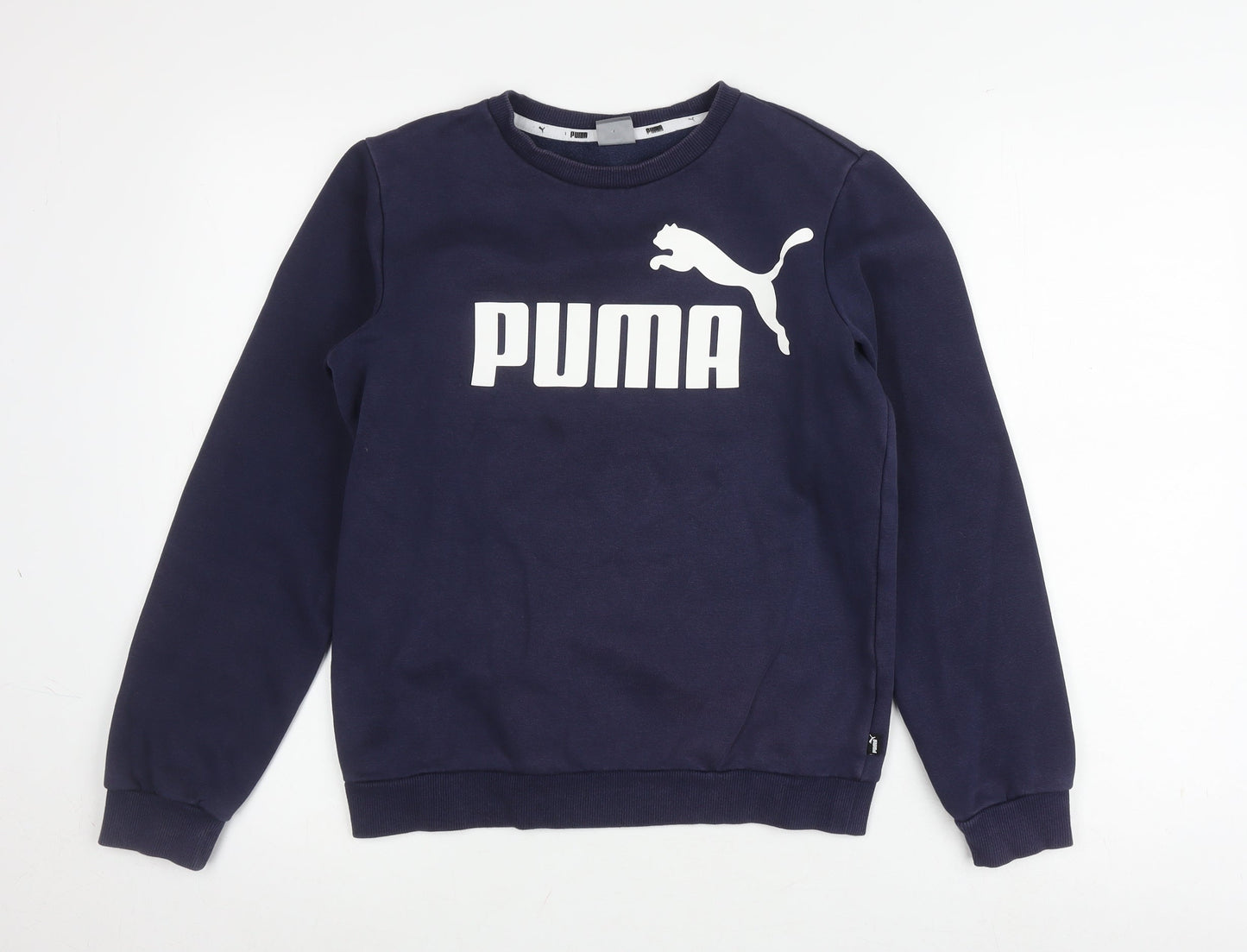 Puma Teens Blue Graphic Print Sweatshirt Size 164