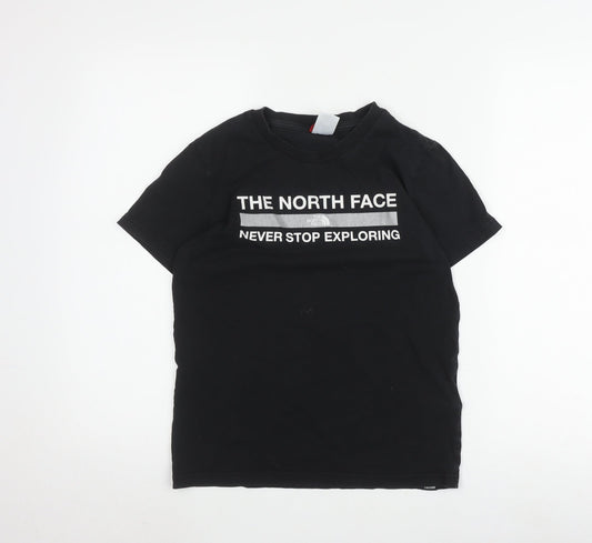 The North Face Boys Black Cotton T-Shirt L