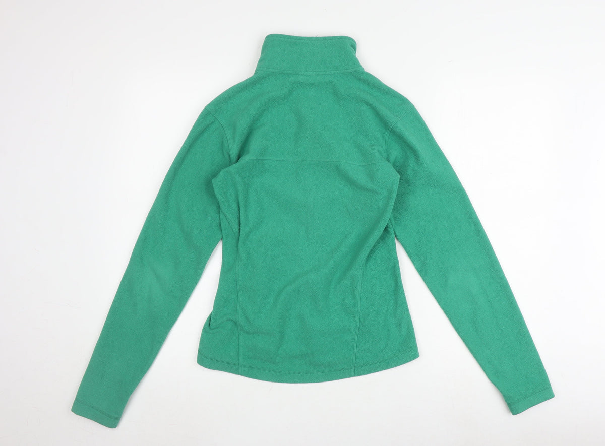 Back view of Nike Women's Green XS Fleece Jacket - Full Zip, Light