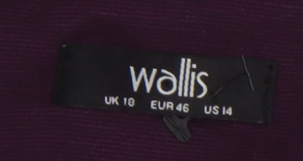 Wallis Women's Purple Blazer UK Size 18