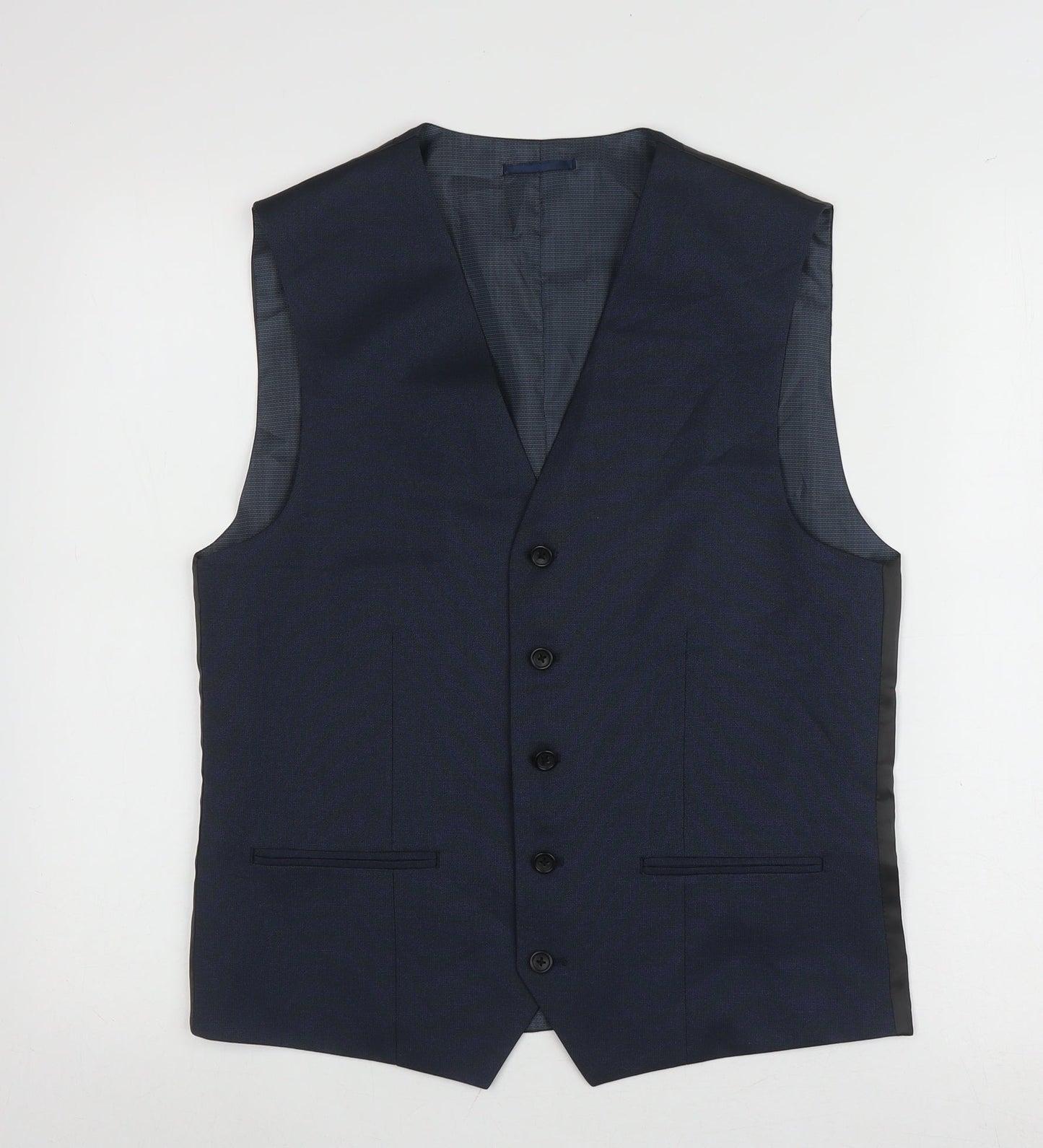 Next Men's Blue Suit Waistcoat Size 38 Regular