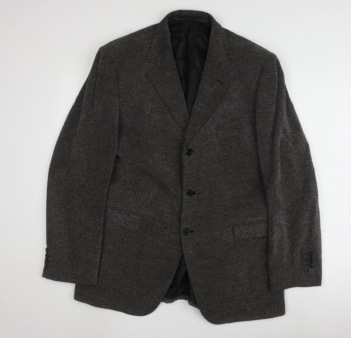 Marks and Spencer Men's Grey Blazer, Size 44R, Formal Style
