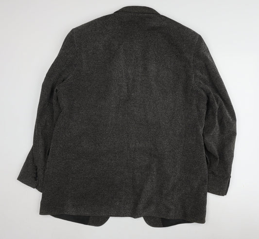 Marks and Spencer Men's Grey Blazer, Size 44R, Formal Style