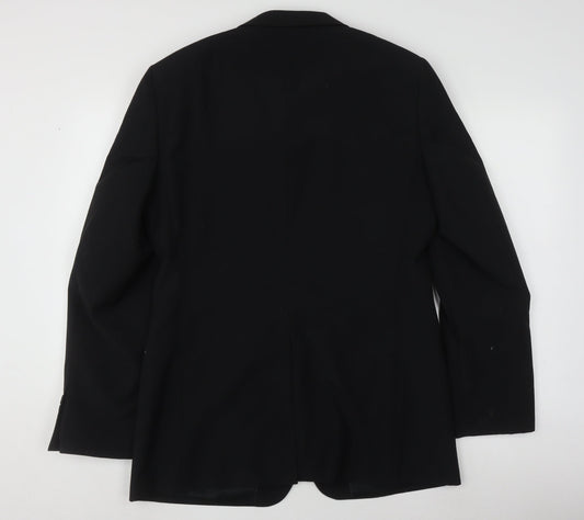 Topman Men's Black Blazer 38 Regular Formal