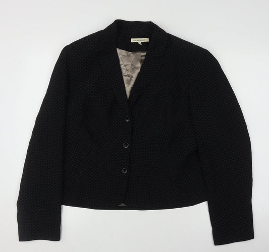 Laura Ashley Women's Black Blazer Regular Size 18
