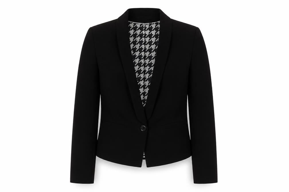 Marks and Spencer Black Women's Blazer Size 8, One-Button