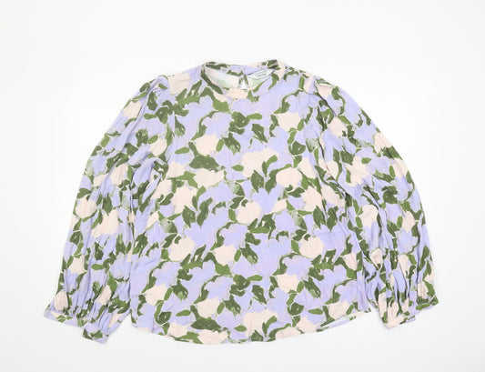 & Other Stories Women’s Multicoloured Floral Blouse Size 16