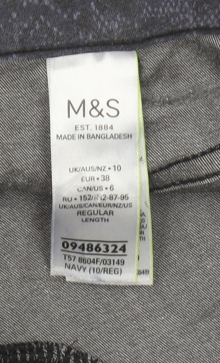 Marks and Spencer Blue Animal Print Jegging - Size 10