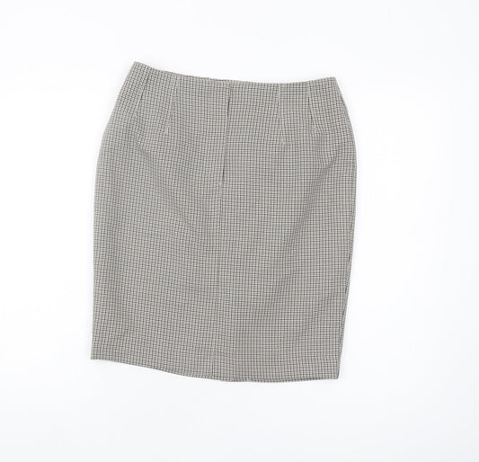 Marks and Spencer Women's Check Pencil Skirt, Size 10