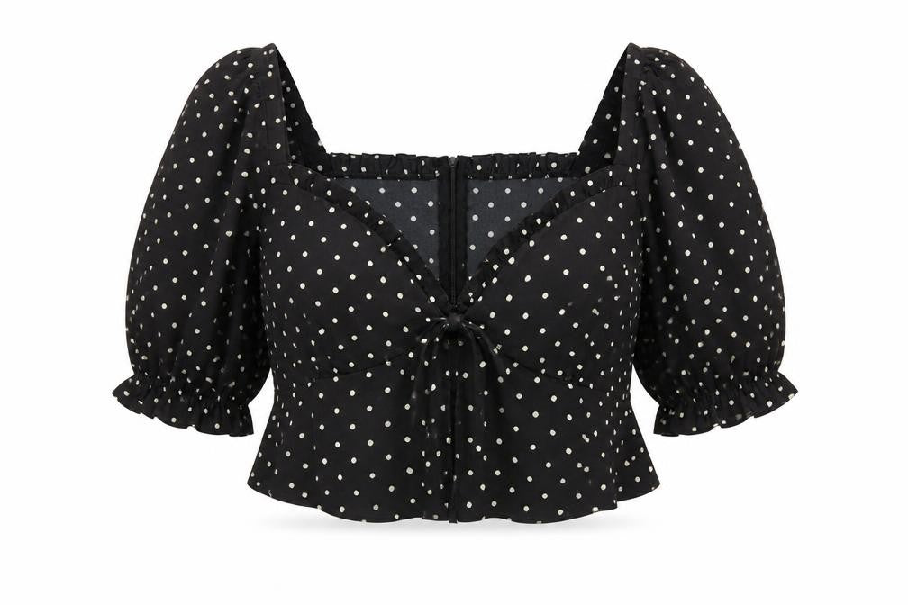 Womens UK Size L Brave Soul Black Polyester Blend Blouse