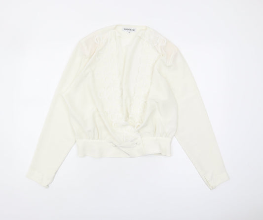 Windsmoor Women's Ivory Blouse Size 12 Long Sleeve