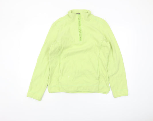 Fat Face Green Lightweight Sweatshirt, Zip, Long Sleeve