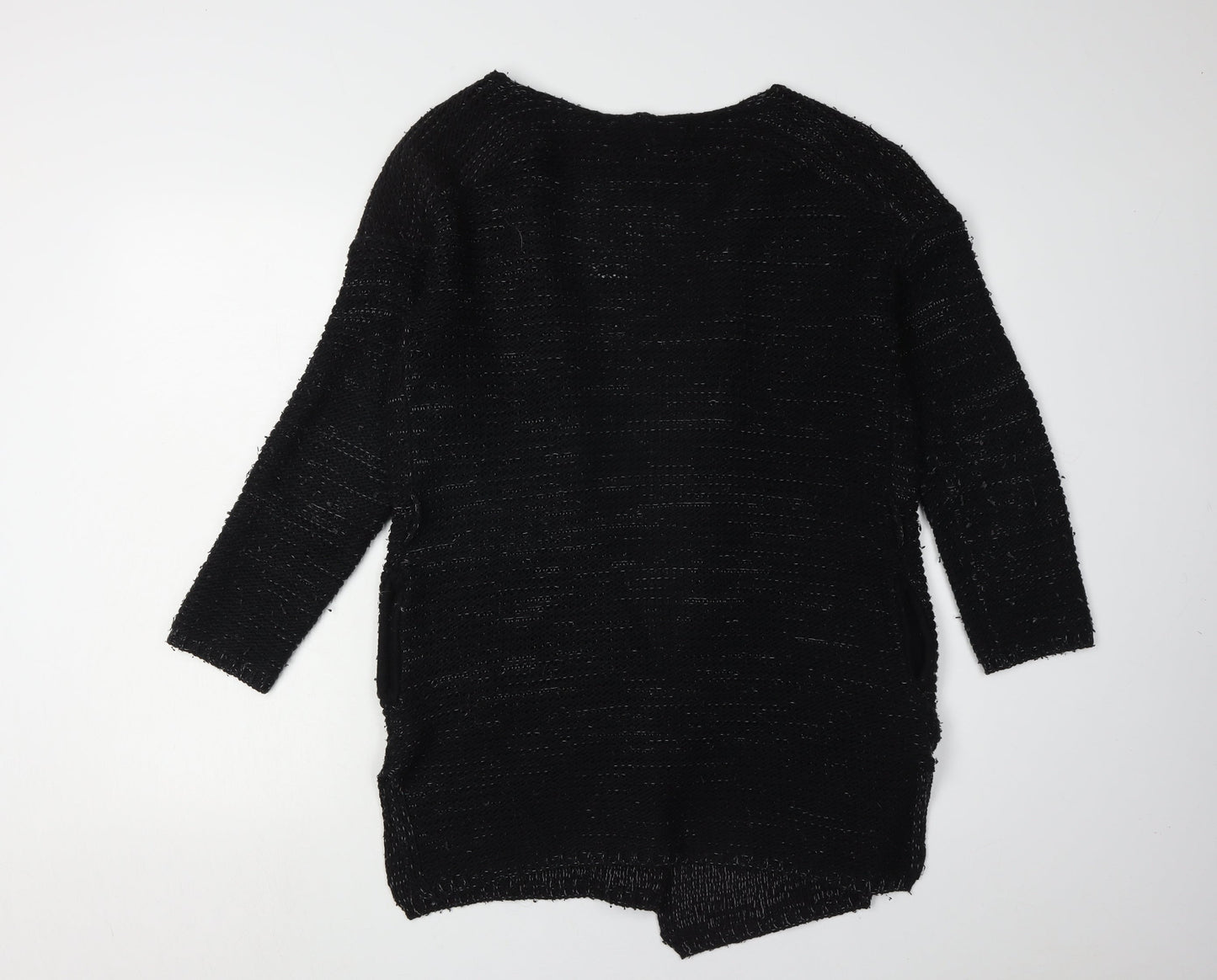 Tally Weijl Women's Black Open Front Cardigan S Knit Long Sleeve