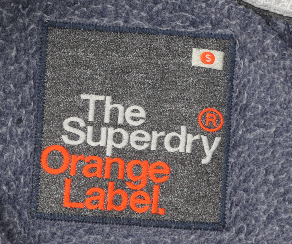 Superdry Men's Blue Full Zip Hoodie, Size S