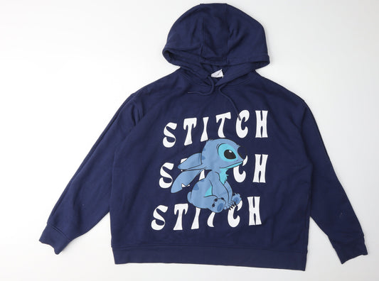 Disney Women's Blue Pullover Hoodie XL