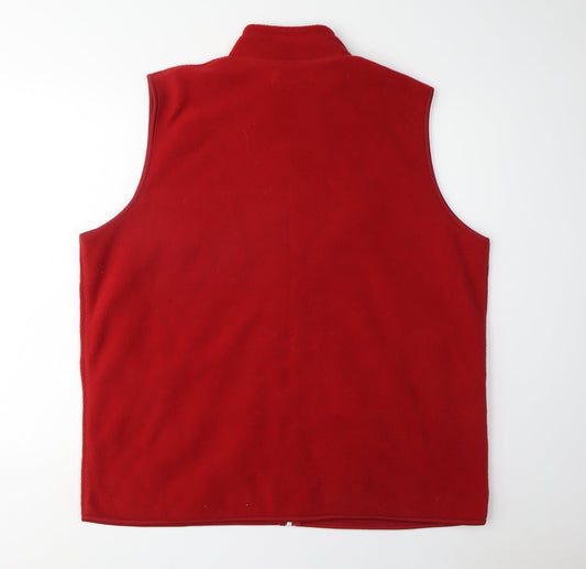 EWM Women's Red Fleece Waistcoat 2XL Casual