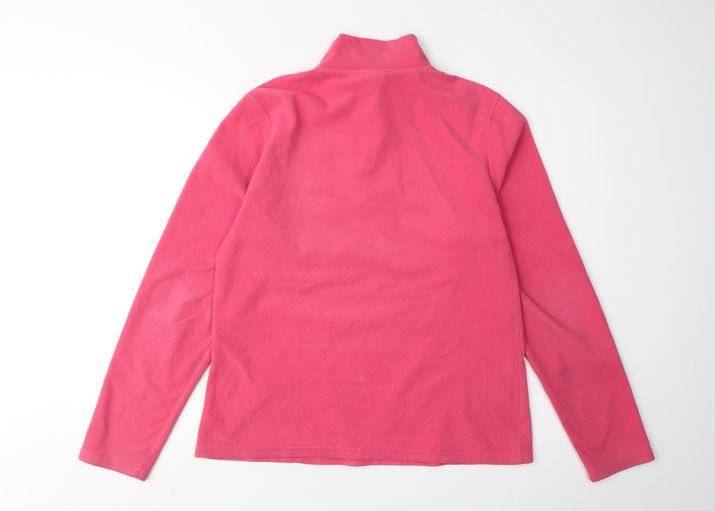 The North Face Women's Pink Sweatshirt Size L Fleece 1/4 Zip