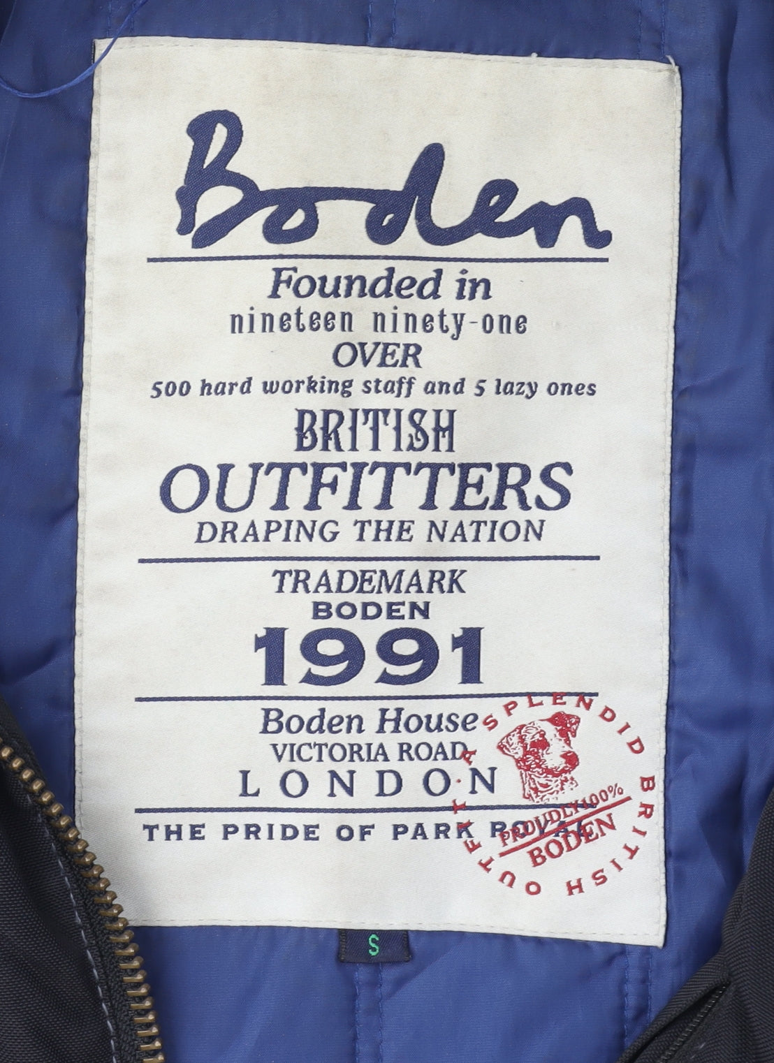 Boden Men's Black Military Jacket S