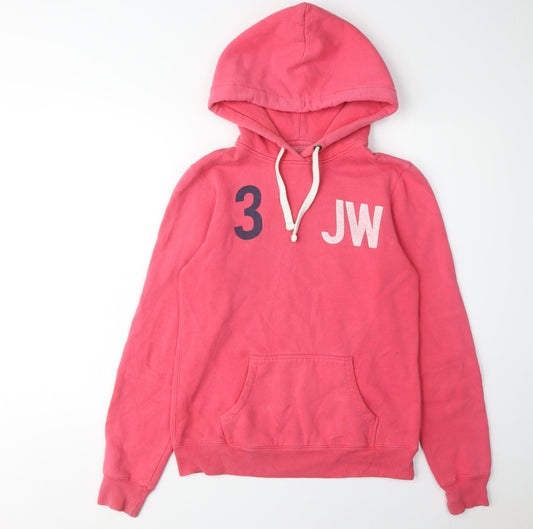 Jack Wills Women's Pink Pullover Hoodie Size 10