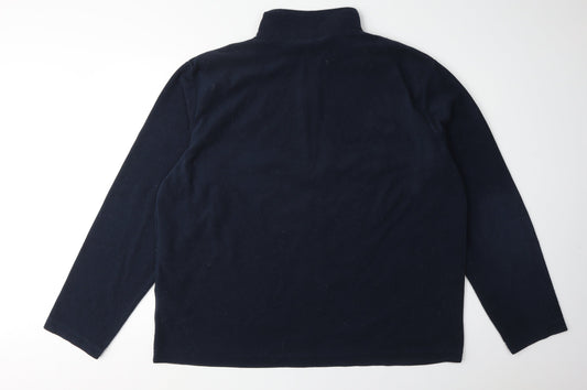 Regatta Men's Blue 1/4 Zip Fleece Sweatshirt 2XL