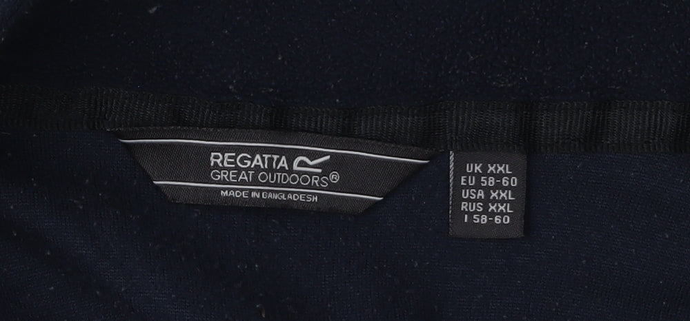 Regatta Men's Blue 1/4 Zip Fleece Sweatshirt 2XL