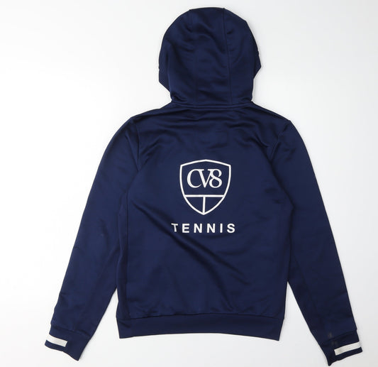 Adidas Boys Blue Pullover Hoodie 11-12 Years Sports Quick Dry