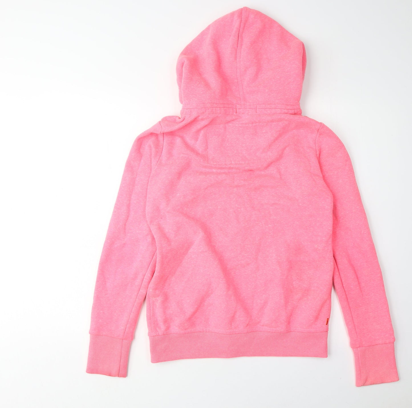 Superdry Women's Pink Full Zip Hoodie Medium