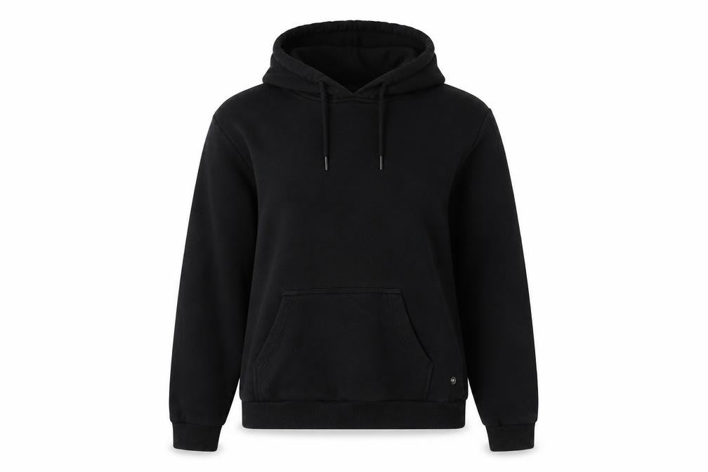 Unisex Adults UK M Regular Firetrap Black Pullover Hoodie