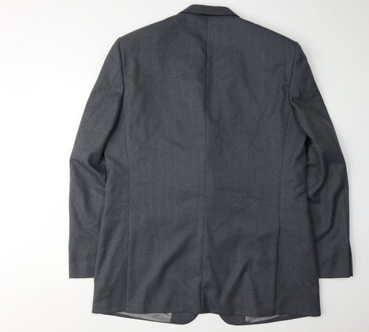 Wellington Men's Grey Blazer, Size 44L, Business