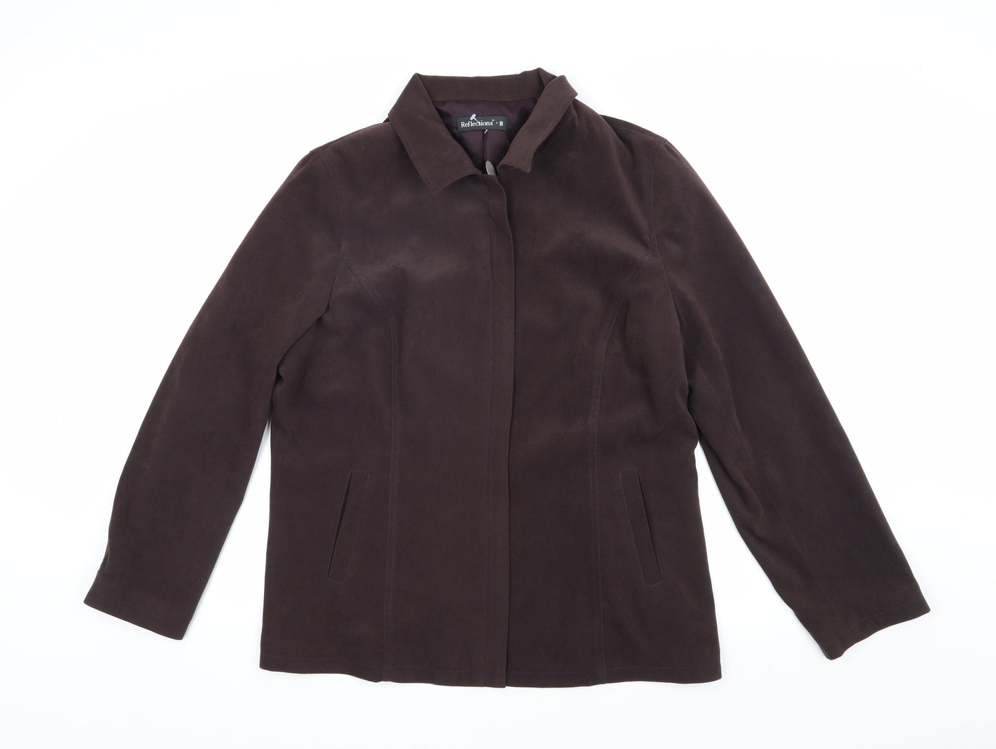 Reflections Women's Brown Jacket, Size 18, Elegant Design