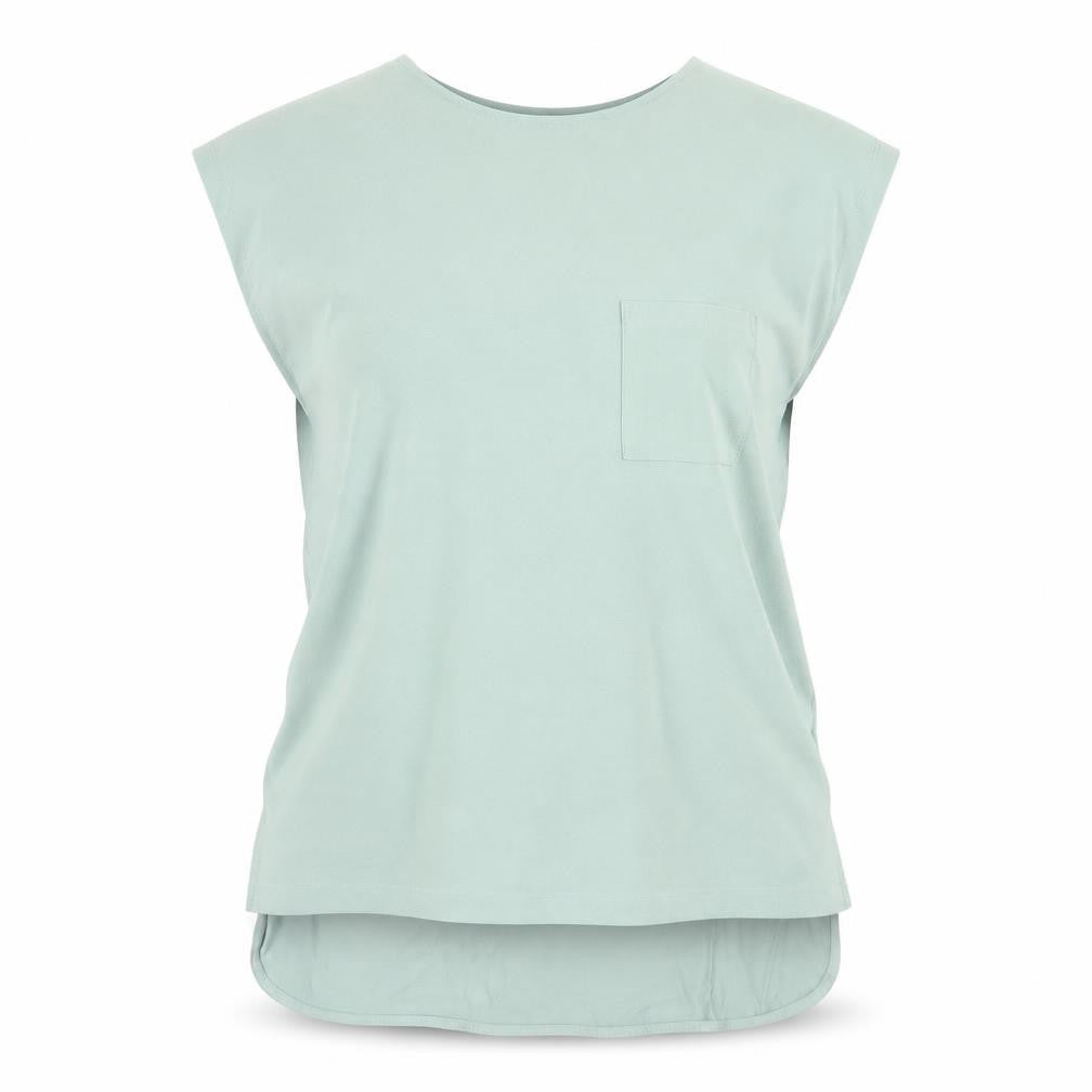 Peacocks Women's Green Sleeveless Blouse Size 8