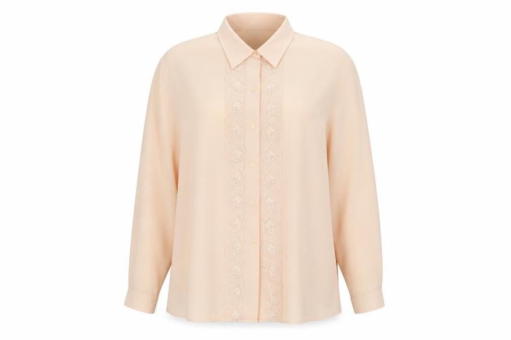 Marks and Spencer Women's Beige Buttoned Blouse UK 20