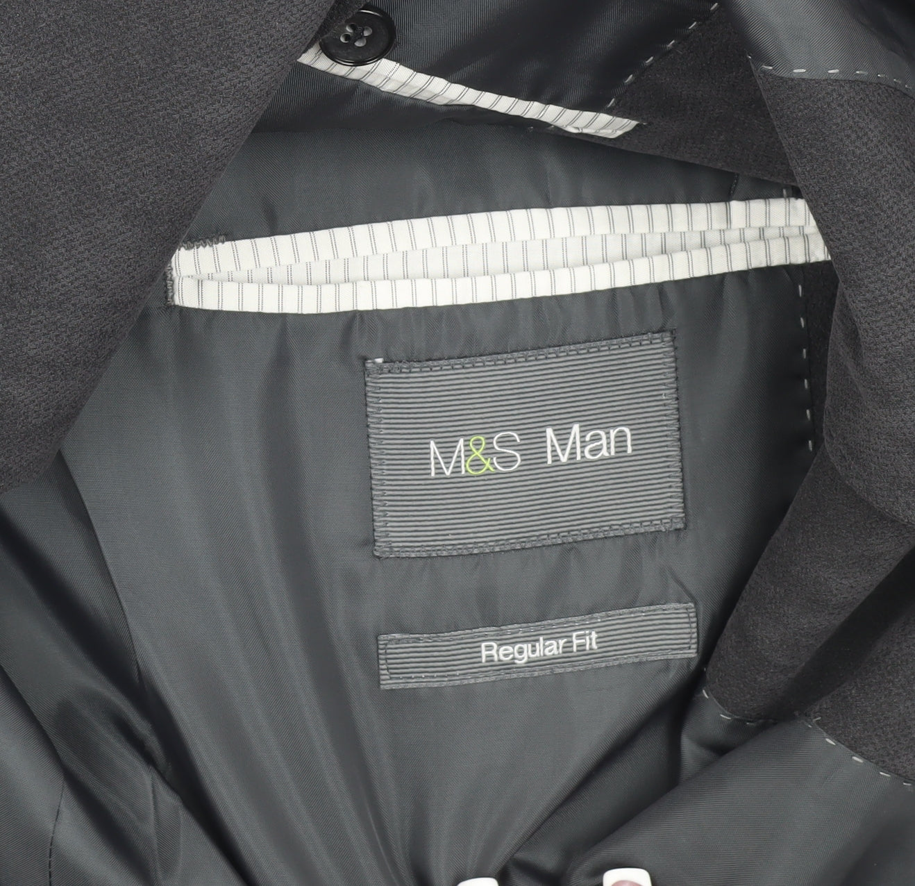 Marks and Spencer Men's Grey Blazer, 42 Regular Fit