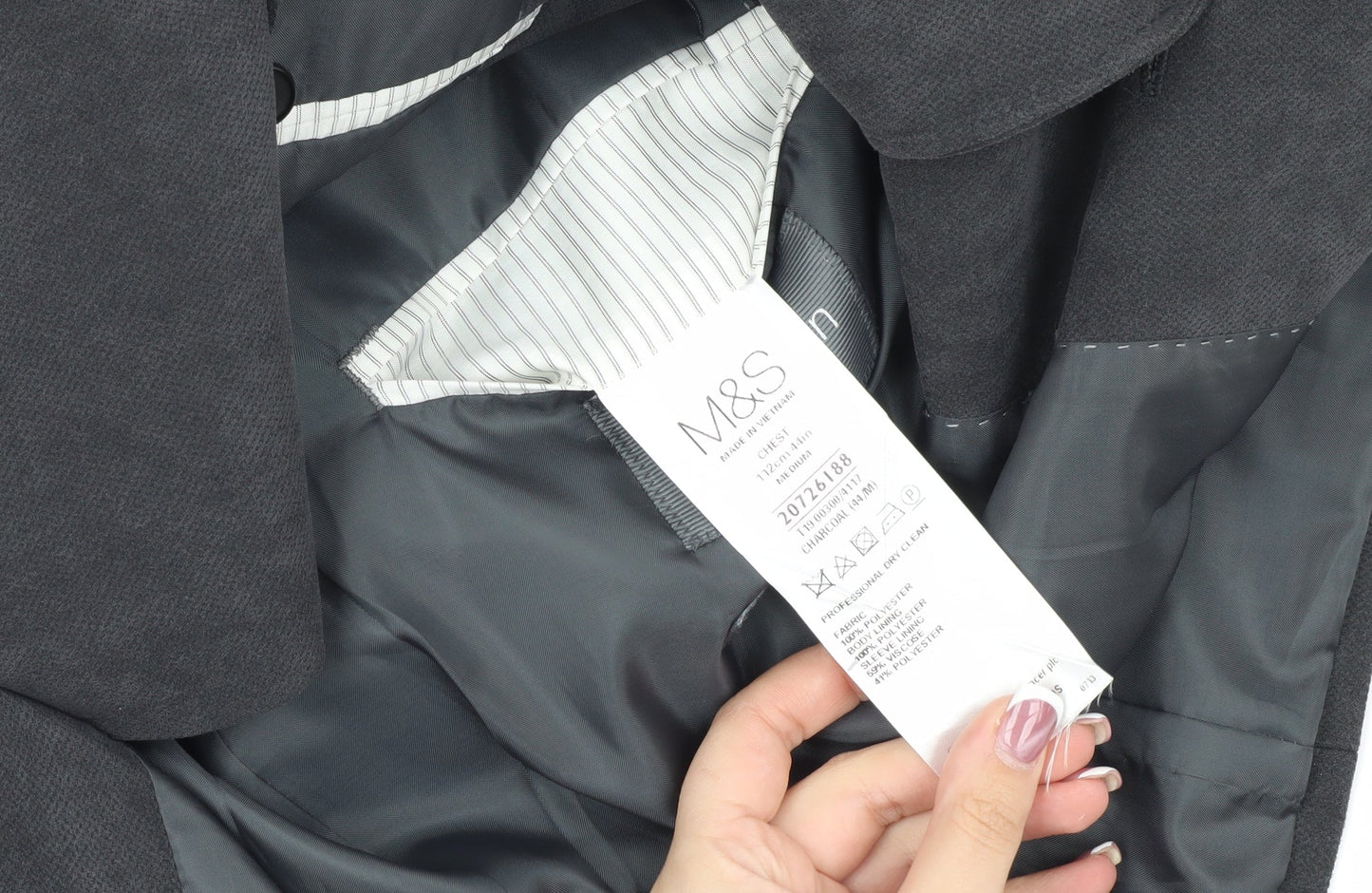Marks and Spencer Men's Grey Blazer, 42 Regular Fit