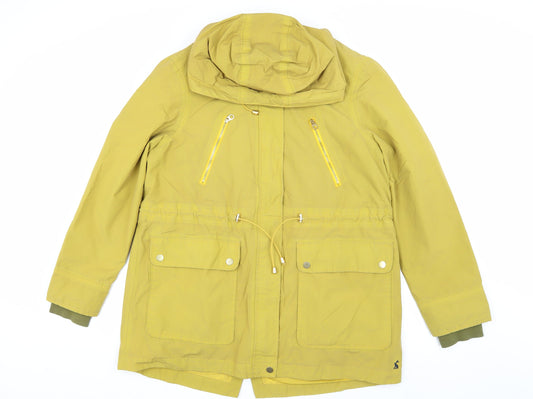 Joules Women's Parka Jacket Yellow Size 14