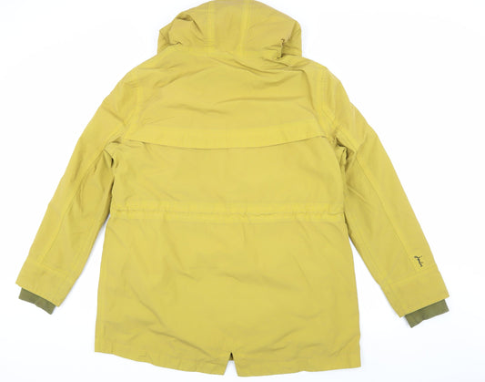Joules Women's Parka Jacket Yellow Size 14