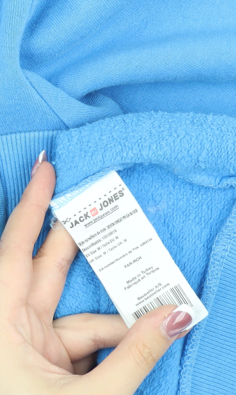 Jack & Jones Men's Blue Hooded Jacket, Size M