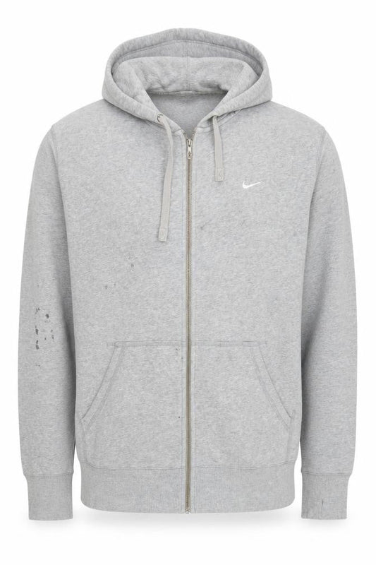 Mens UK L  Nike Grey Full Zip Hoodie