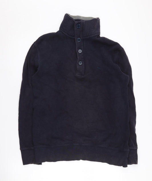 Hampton Men's Blue Henley Sweatshirt M