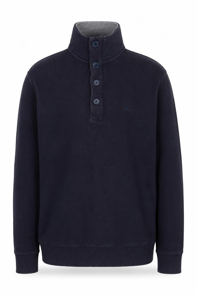 Hampton Men's Blue Henley Sweatshirt M