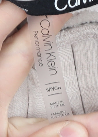 Calvin Klein Women’s Beige Pullover Hoodie Sweatshirt S