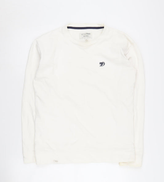Tom Tailor Men's White Logo Sweatshirt M