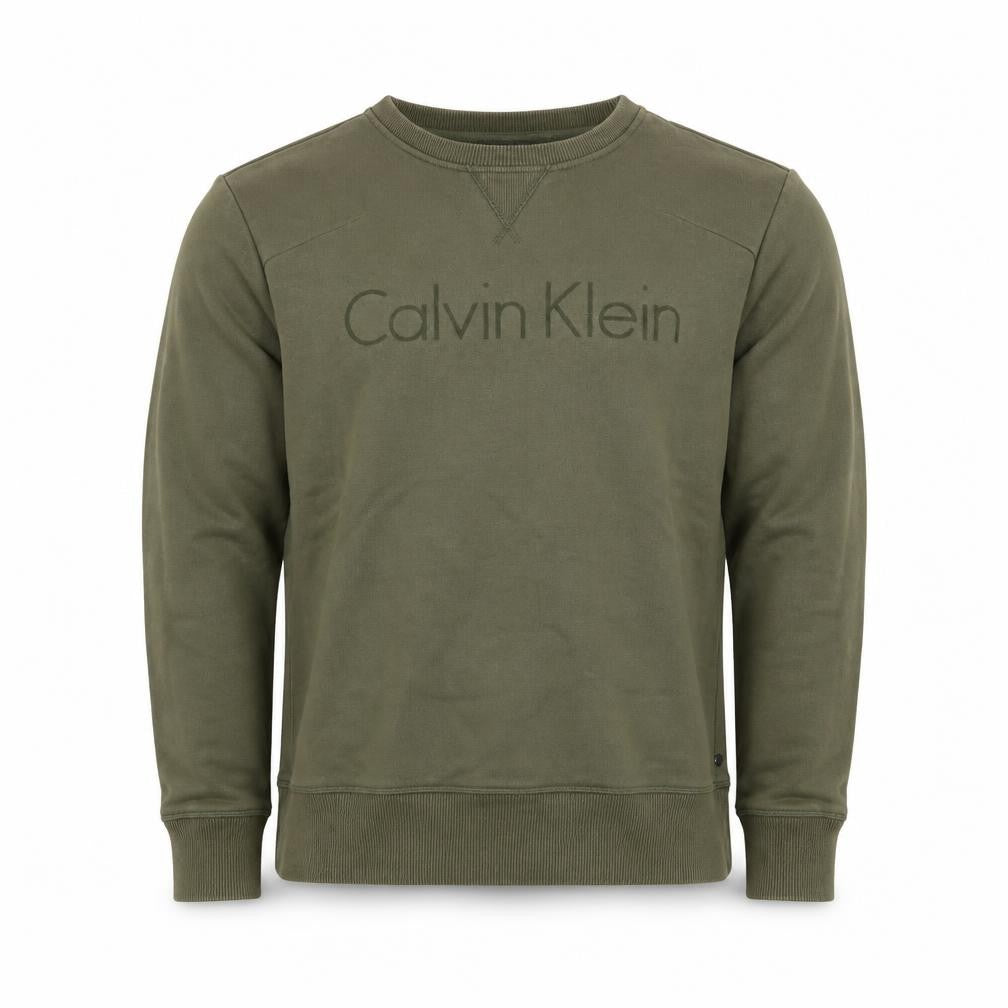 Mens UK S  Calvin Klein Green Pullover Sweatshirt