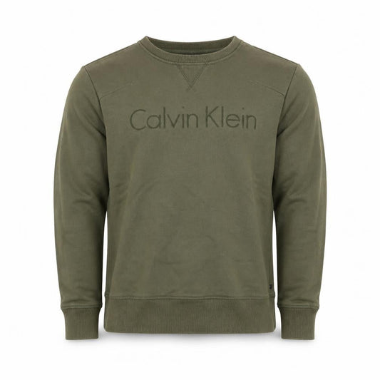 Mens UK S  Calvin Klein Green Pullover Sweatshirt