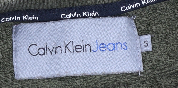 Calvin Klein Men's Green Pullover Sweatshirt S