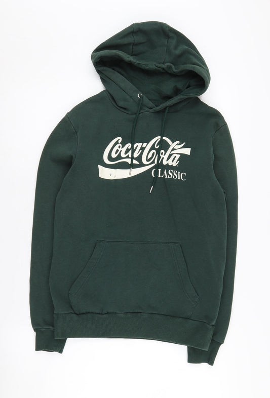 Coca-Cola Unisex Green Pullover Hoodie, Size S